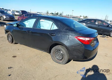 2017 Toyota Corolla Le из США, поврежденный, VIN 5YFBURHE1HP657604